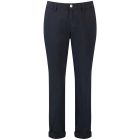 Ladies Cropped Casual Trousers in Navy