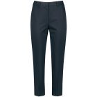 Ladies Cropped Casual Trousers in Navy
