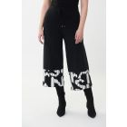 Cropped Wide Leg Knitted Trousers in 110