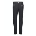 Casual Straight Leg Zip Pocket Design Trousers in Black