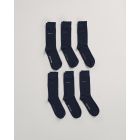 6 Pack Cotton Socks in Navy