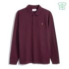 HASLAM Long Sleeve Polo in Red
