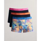 3-Pack Tropical Trunks in Mid Blue