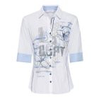 Front Print Casual Shirt in Blue