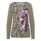 Patterned Long Sleeve Top in Multi Colour