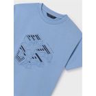 Text Graphic T-Shirt in Lt Blue