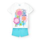 You Are My Sunshine T-Shirt & Shorts Set in White