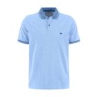 Two Tone Polo Shirt in Lt Blue
