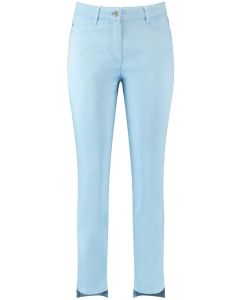 Ladies Straight Leg Casual Trousers in Blue