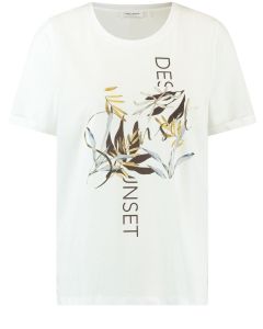 Ladies Casual Print T-Shirt in White