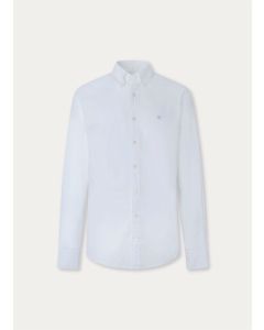Garment Dyed Oxford Shirt in White