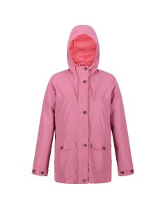 Nahla Zip Waterproof Outdoor Jacket in Pink
