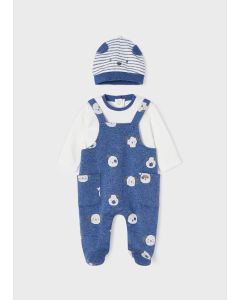 Overall & Hat Coordinated Set in Blue