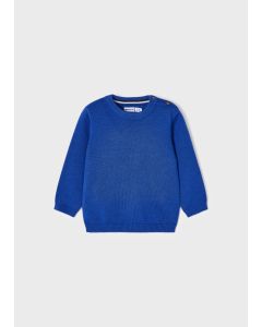 Basic Crew Neck Sweater in Blue