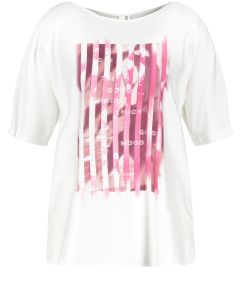Front Graphic Short Sleeve T-Shirt in Off White