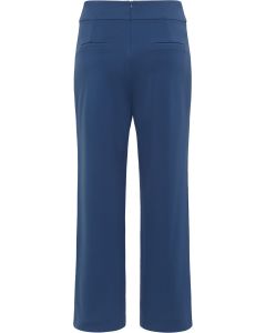 Wide Leg Casual Trousers in Blue