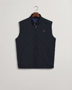 Quilted Windcheater Gilet in Navy
