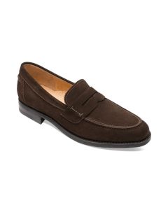 Suede Apron Loafers in Brown