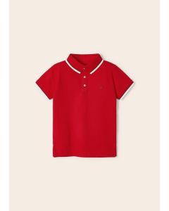 Short Sleeve Polo Shirt in Red