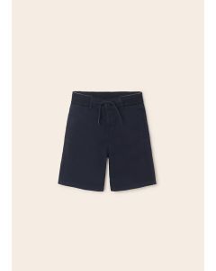 Structured Shorts in Navy