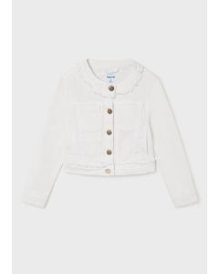Twill Casual Jacket in White