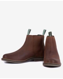 Farsley Leather Boots in Dk Tan