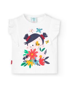 Front Graphic Summer T-Shirt in White