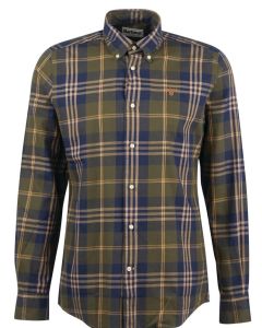 Edgar Checked Tailor Shirt in Olive