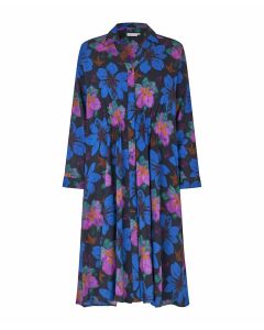 Manancee Floral Long Sleeve Dress in Multi Colour