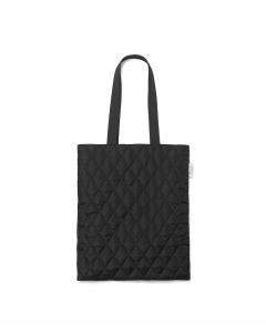 Marika Quilted Shopper Bag in Black