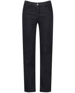 Casual Straight Leg Trousers in Navy