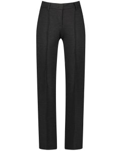 Straight Leg Casual Trousers in Grey