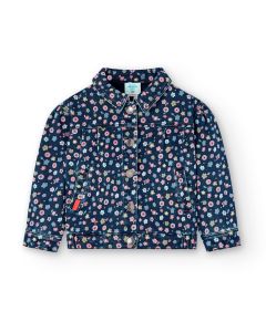 Floral Denim Jacket in Multi Colour