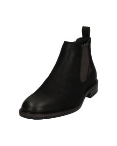 Dano Leather Boots in Black