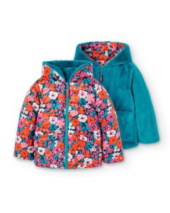 Reversible Hooded Jacket in Multi Colour