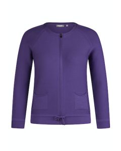 Casual Zipped Jacket in Lilac