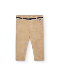 Micro Corduroy Trousers in Beige