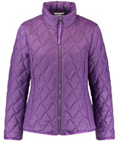 Quilted Zip Jacket in Purple