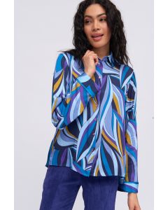 Aiala Loose Fit Shirt in Blue