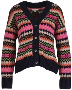 Redclaw Multi Coloured Cardigan in Navy