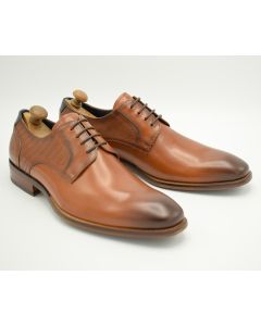 Melbury Derby Leather Laced Shoes in Tan