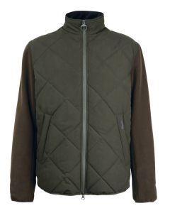 Country Quilted Jacket in Olive