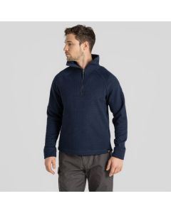 Wole H/Zip Sweatshirt in Navy