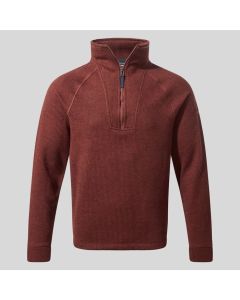Wole H/Zip Sweatshirt in Brown