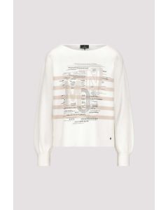 Multi Patterned Jumper in Off White