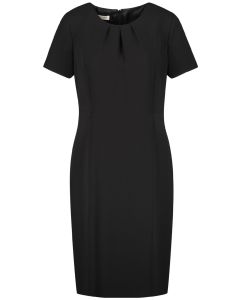 Fitted Short Sleeve Dress in Black