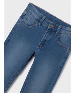 Boys Soft Denim Jeans in Mid Denim