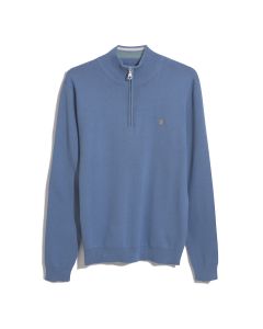 Louder Q/Zip Sweatshirt in Blue