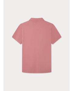 Pique Short Sleeve Polo Shirt in Pink