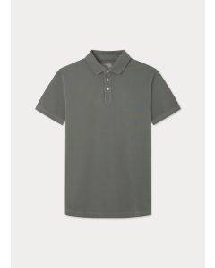 Pique Short Sleeve Polo Shirt in Khaki